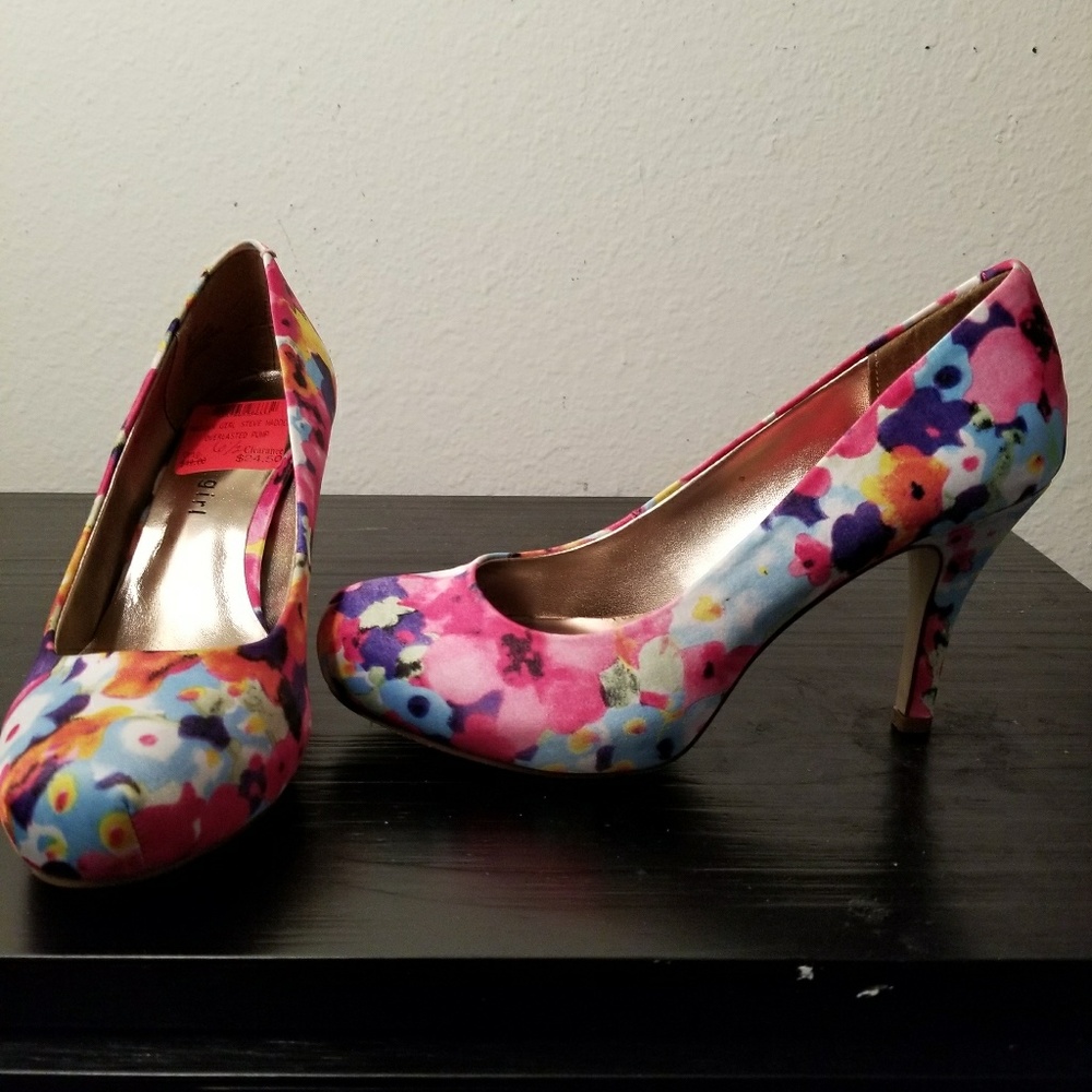 Multi colored shoes